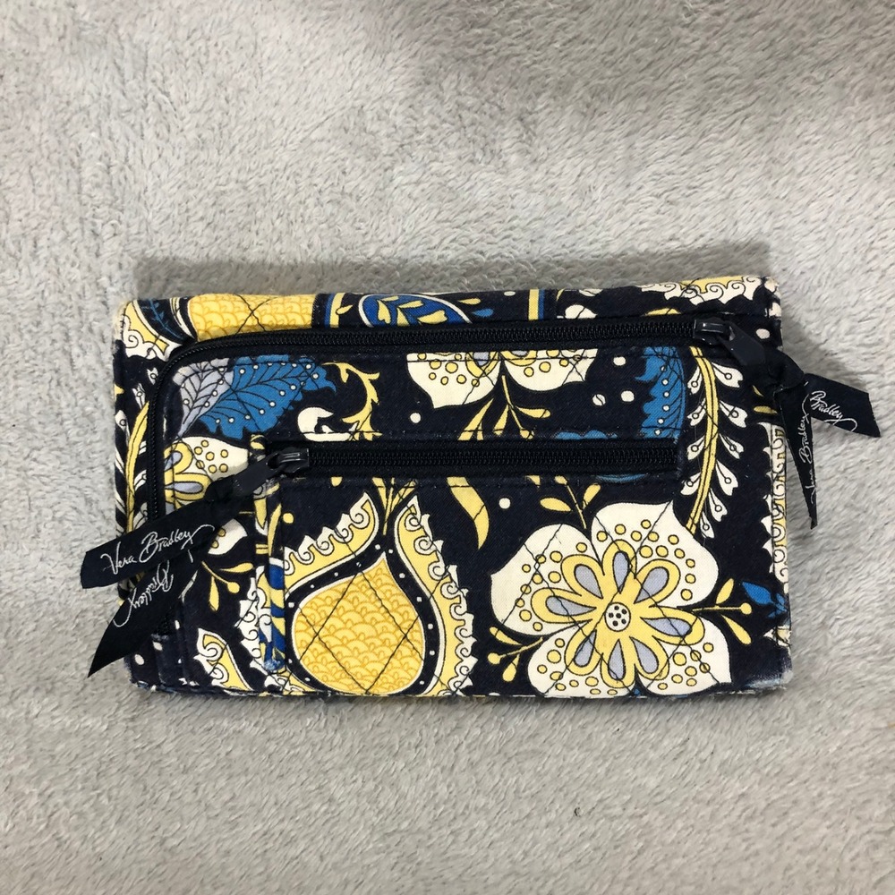 Vera Bradley Wallet Clutch Floral‎ Zip Around Accordion